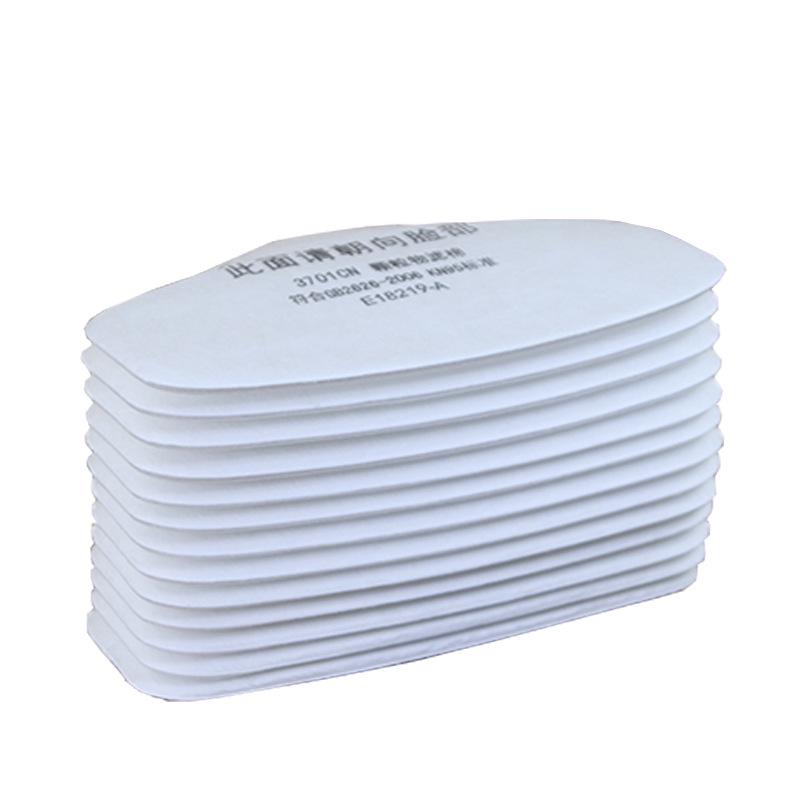 HY3200 3-Proof Industrial Dustproof M Half Mask with 3701 Filter Cotton for Renovation and Grinding