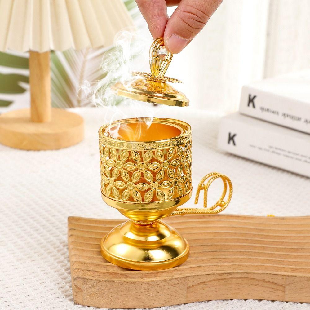 Decorative Middle Eastern Arabic Incense Stove Traditional Metal Incense Stove  Hotel