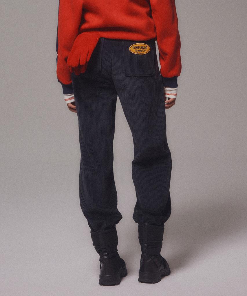 Minasu Corduroy Straight Pants_Navy