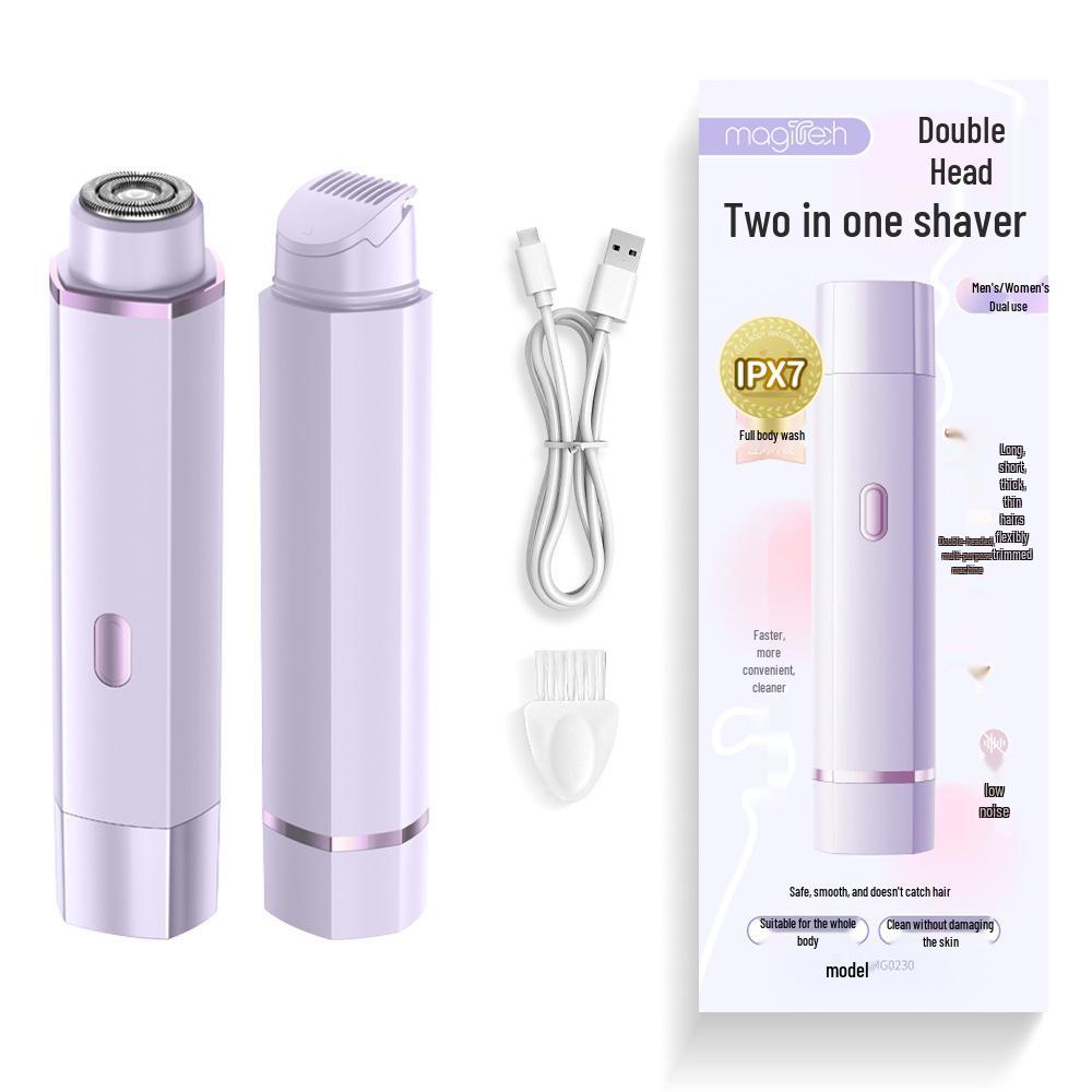 Unisexowa maszynka elektryczna do miejsc intymnych - Trymer do włosów łonowych i pod pachami