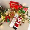 Santa Claus Coral Velvet Socks Snowman Elk Middle Tube Socks New Christmas Socks  Female