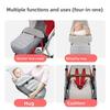 4-in-1 Stroller Footmuff Baby Sleeping Bag, Detachable Foot Opening, 300g Thick Ultra-fine Fleece