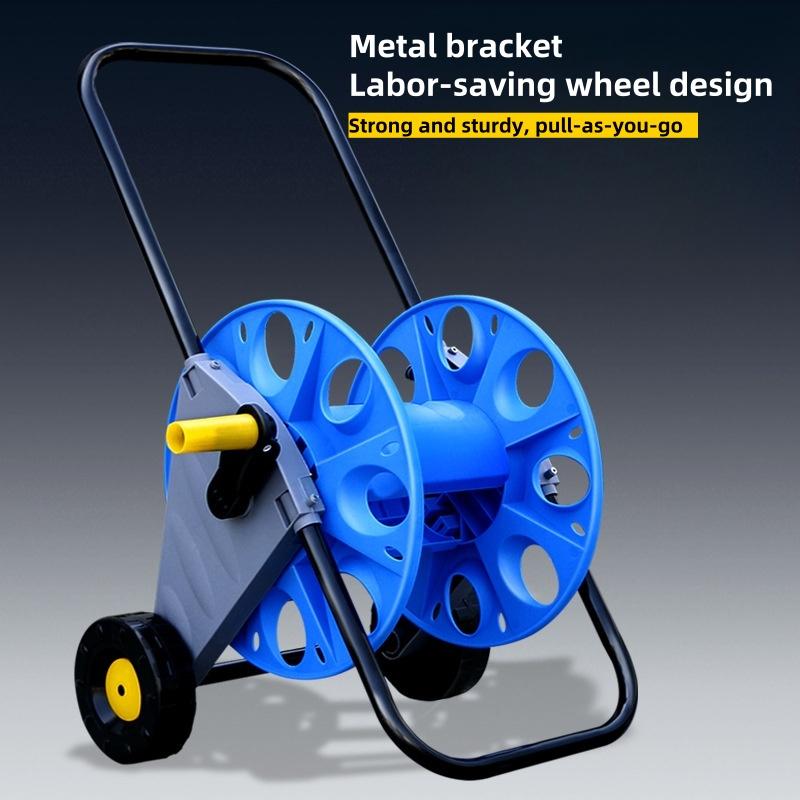 For New Push Type With Wheels Labor-Saving Garden Garden Watering Car Wash Household Hose Cart Hose Storage