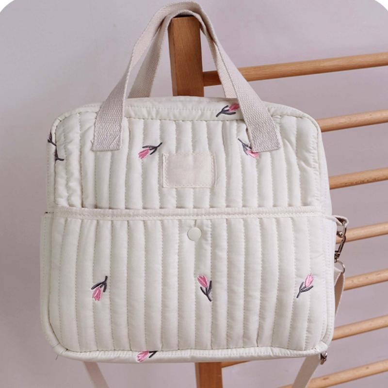 Diaper Bag Lightweight Shoulder Bags Large Capacity Mom Bag Crossbody Bag Splashproof Multiple Compartment Handbag