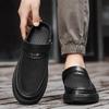 2025 Summer New Men's Shoes Breathable Mesh Beach Shoes Trendy Cool Slippers Two Wear Driving Casual Sandals Men