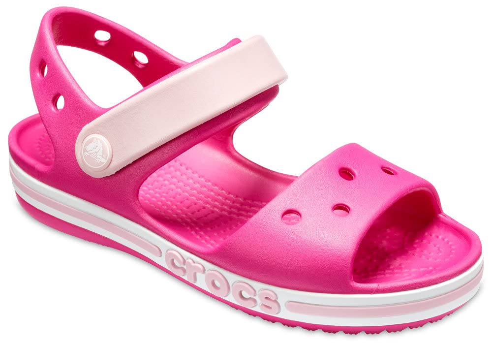 

Crocs Kids Bayaband Sandals Flats US 11 Little Kid Pink Size Color