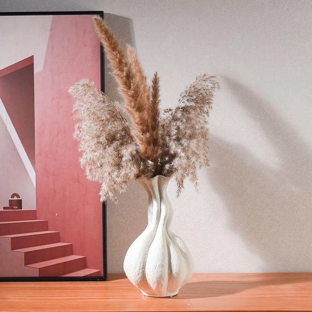 Nordic Ins Geometric Ceramic Vase Ornaments Living Room Bedroom Dining Table Flower Arrangement Art Vase Wedding Vase Decoration