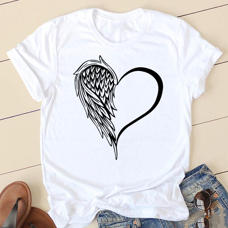 Damenmode Aquarell Pferd 90er Jahre Trend Casual Frauen Kleidung Sommer Kurzarm Graphic Tee T-shirts Weibliche T-shirt Kleidung