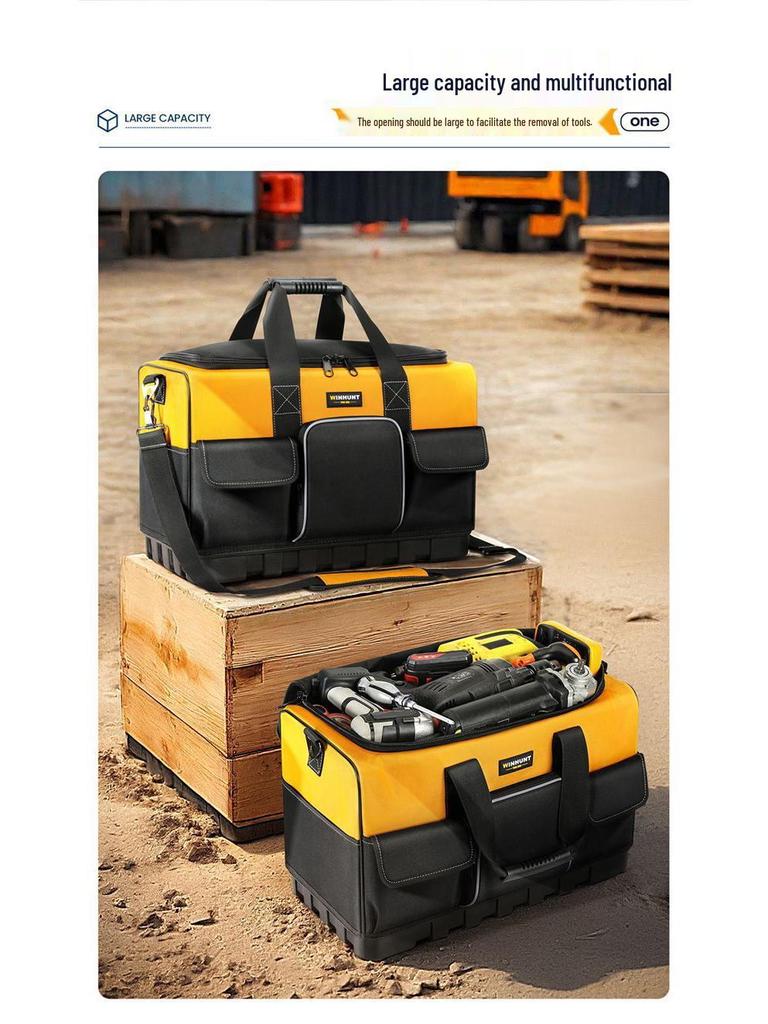 Canvas Electrician Tool Bag - Durable Storage for Tools & Hardware