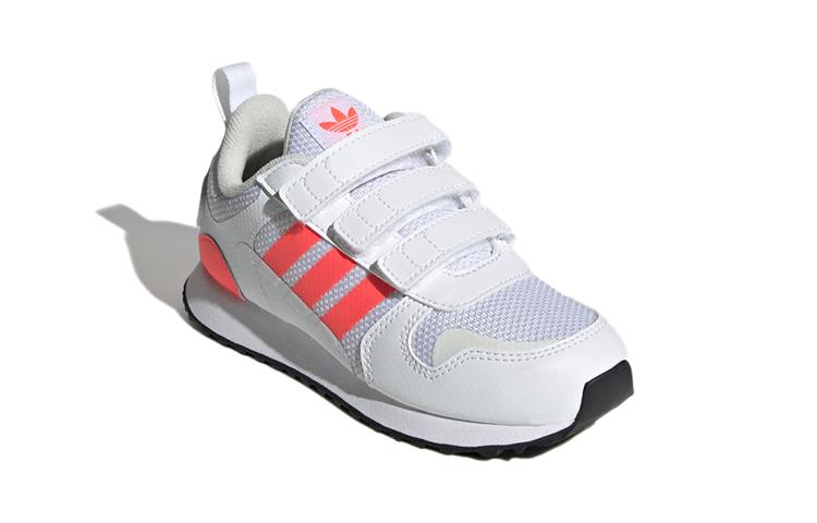 Adidas Originals ZX 700 HD Comfortable Round Toe Slip Resistant Abrasion Resistant Low top Kids' Running Shoes White GY3296