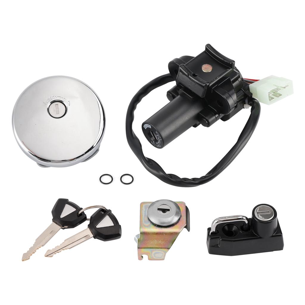 Ignition Switch Lock Set For Kawawaki W 800 EJ800 2019-2025 Gas Cap Helmet Lock