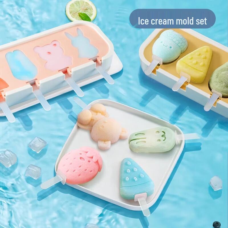 Baijie Kids Plastic Ice Cream & Popsicle Mold