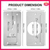Lot de 4 Plaques de Réparation de Charnière d'Armoire Avec Lot de 2 Charnières d'Armoire à Fermeture Douce à Recouvrement Total - Plaque Kit de Réparation de Charnière Pour Armoire Durable
