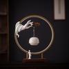 Feng shui Chinese-style Zen-inspired Buddha's hand lotus hanging stove lamp ring decoration, household indoor entrance TV cabine