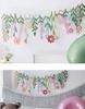 Leaves Flower Banners Summer Sunflower Bedroom Kindergarten Wall Background Hanging for Wedding Birthday Baby Shower Party Decor