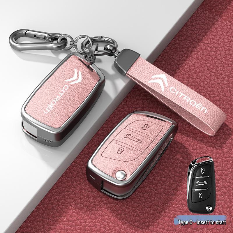 Car Key Cover & Buckle for Citroen C3XR, C4L, Tianyi, C5, C4 Sega, Elysee, C6 Models