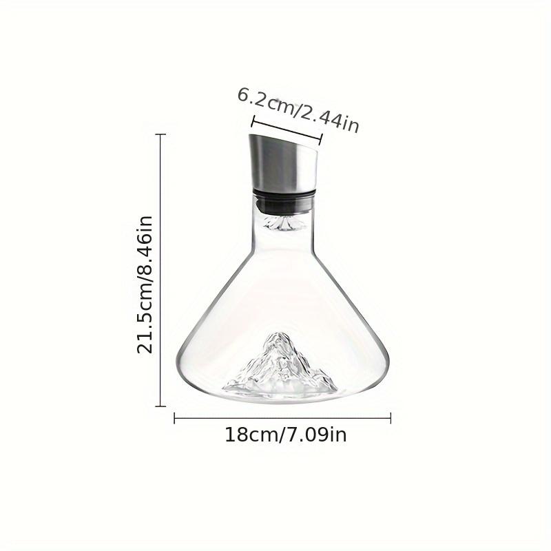 1ks karafa na víno Creative Ice Mountain Waterfall Decanter na víno Moderní jednoduchý Premium karafa na červené víno na whisky Brandy Scotch Bourbon Vodka Perfec