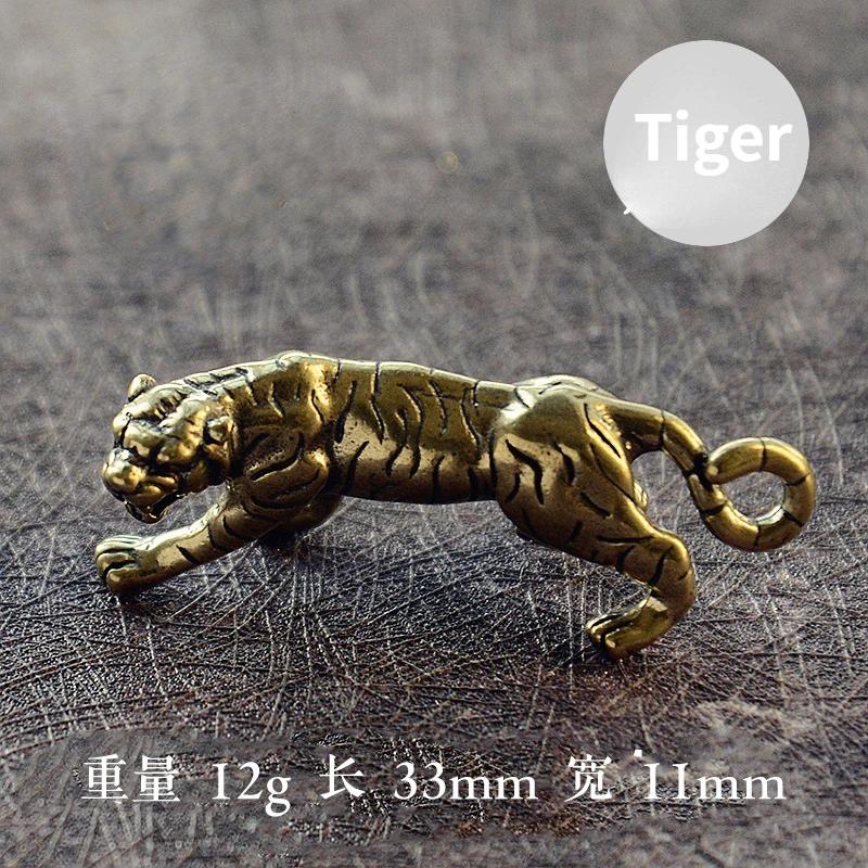 Brass Animal Statue Ornament Chinese Zodiac Rat Ox Tiger Rabbit Dragon Snake Horse Sheep Monkey Chicken Dog Pig Office Desk Deco
