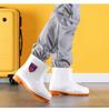 Military-Style Non-Slip White Rubber Boots for Men and Women - Thickened Wading Work Shoes