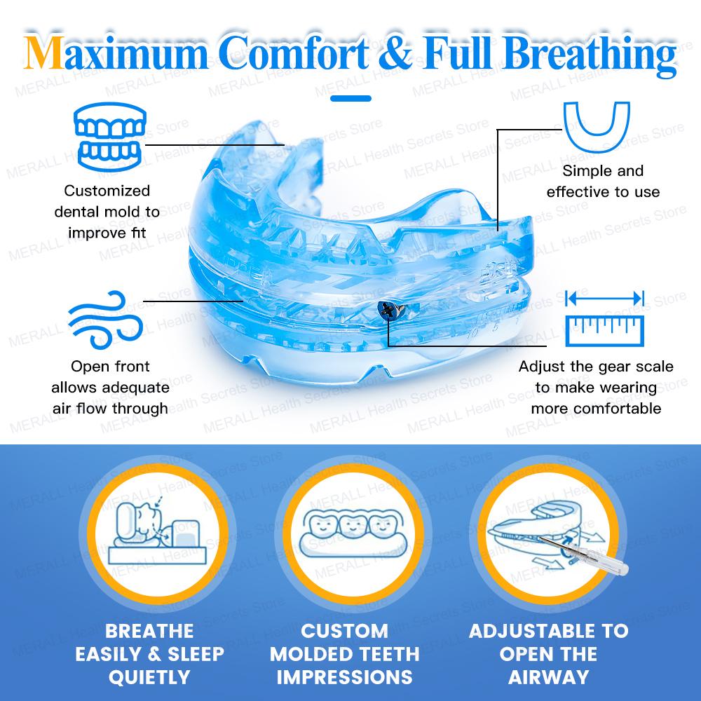 Anti Schnarch Bruxismus Mundschutz Schnarchen Stopper Mundstück Zähne Bruxismus Schlafhilfe Apnoe Geräte Nacht Anti-Schnarch Mundschutz