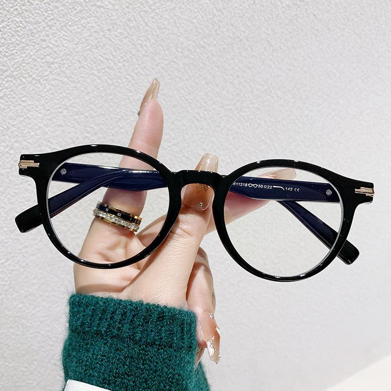 Retro Round Small Frame Myopia Glasses Frame Literary Glasses Frame Female Anti-Blue Light Glasses Male