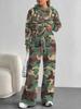 Patchwork Tie-dye European and American Casual Long-sleeve Set, Women's Hoodie Sweatshirt and Pants Two-piece Set
