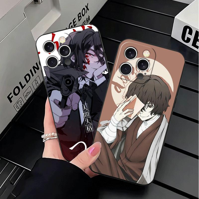 Bungo Stray Dogs Dazai Soft Phone Case for iPhone 16 16E 17 Air 15 Pro Max 14 Plus 13 Mini 11 12 7 Black Cover Back Shell
