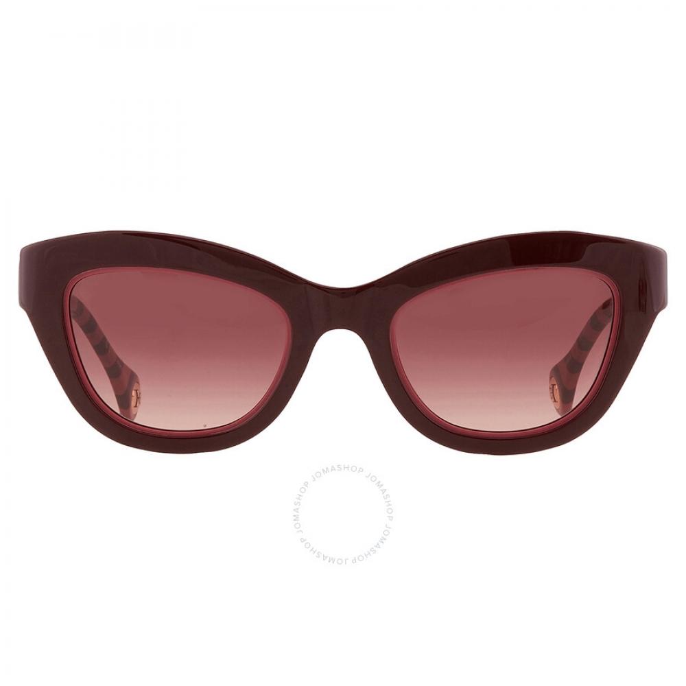 

Carolina Herrera Burgundy Shaded Cat Eye Ladies Sunglasses HER 0086 S 00T5 3X 51