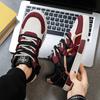 Herren Sportschuhe Lässige Skateboard-Schuhe Rot Laufschuhe Joggingsneaker Schuhe für Studenten Übergröße