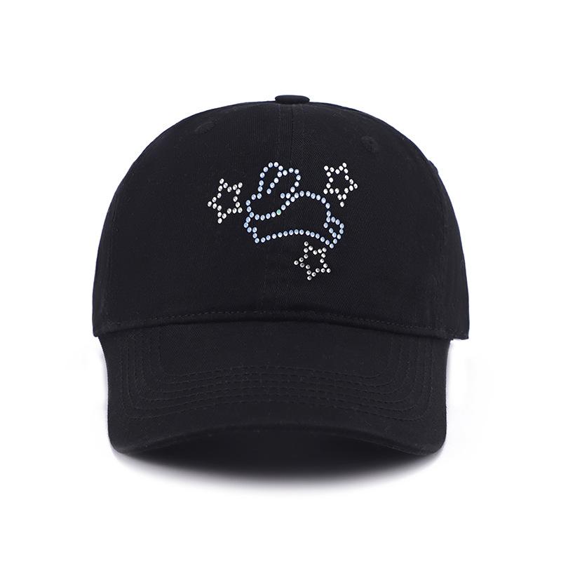 Baseball Cap For Women Wide Brim Big Head Cartoon Snapback Summer Hats For Women Sunshade Dad Hat Female New Casual