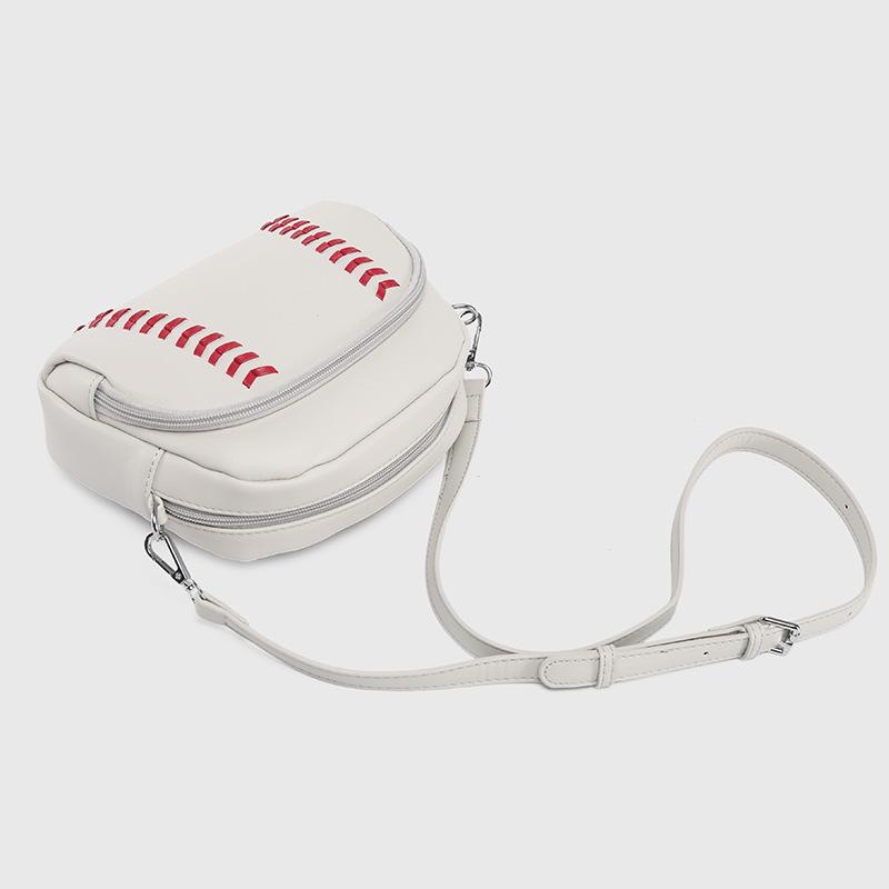 2025 New Retro Pop Baseball Shape Shoulder Bag Women's Shoulder Bag Creative Personalized Bag Crossbody Bag for Women