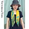 VICTORIA&VERA V826ZS01 Mulberry Silk Printed Scarf