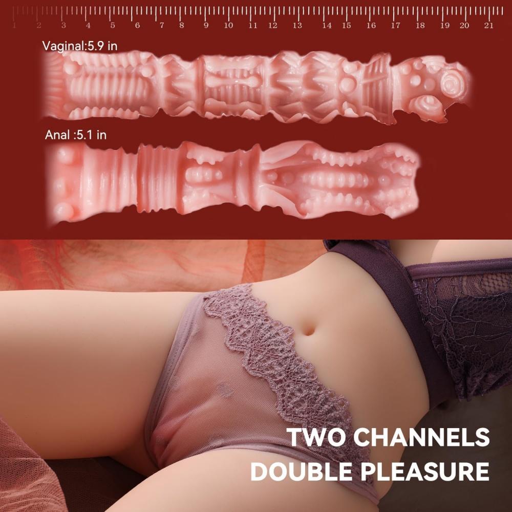 3,8 kg Realistyczna Lalka Seksualna Prawdziwa 3D Wagina TPE Połowa Ciała Z Piersiami Dla Dorosłych Kieszonkowa Pussy Zabawki Seksualne Dla Mężczyzn