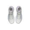 Li Ning V8 Cushioning Slip Resistant Abrasion Resistant Low Top Running Shoes Women's White Purple ARHQ172-7