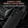 Ultra-Thin Carbon Fiber Pattern Phone Case For Samsung S22 S23 S24 S25 Ultra Plus Note 20 10 Plus Slim Shockproof PC Hard Cover