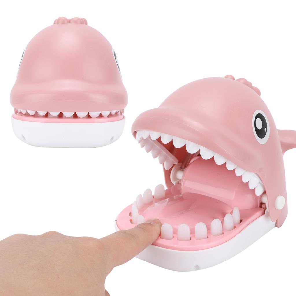 Children Cute Playing Toy Whale Mouth Dentist Bite Finger Interactive Game Funny Gags Toy