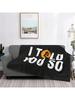 I Told You So Bitcoin Blanket Velvet Hodl Crypto Currency Portable Lightweight Throw Blanket For Home Travel Plush Thin Quilt