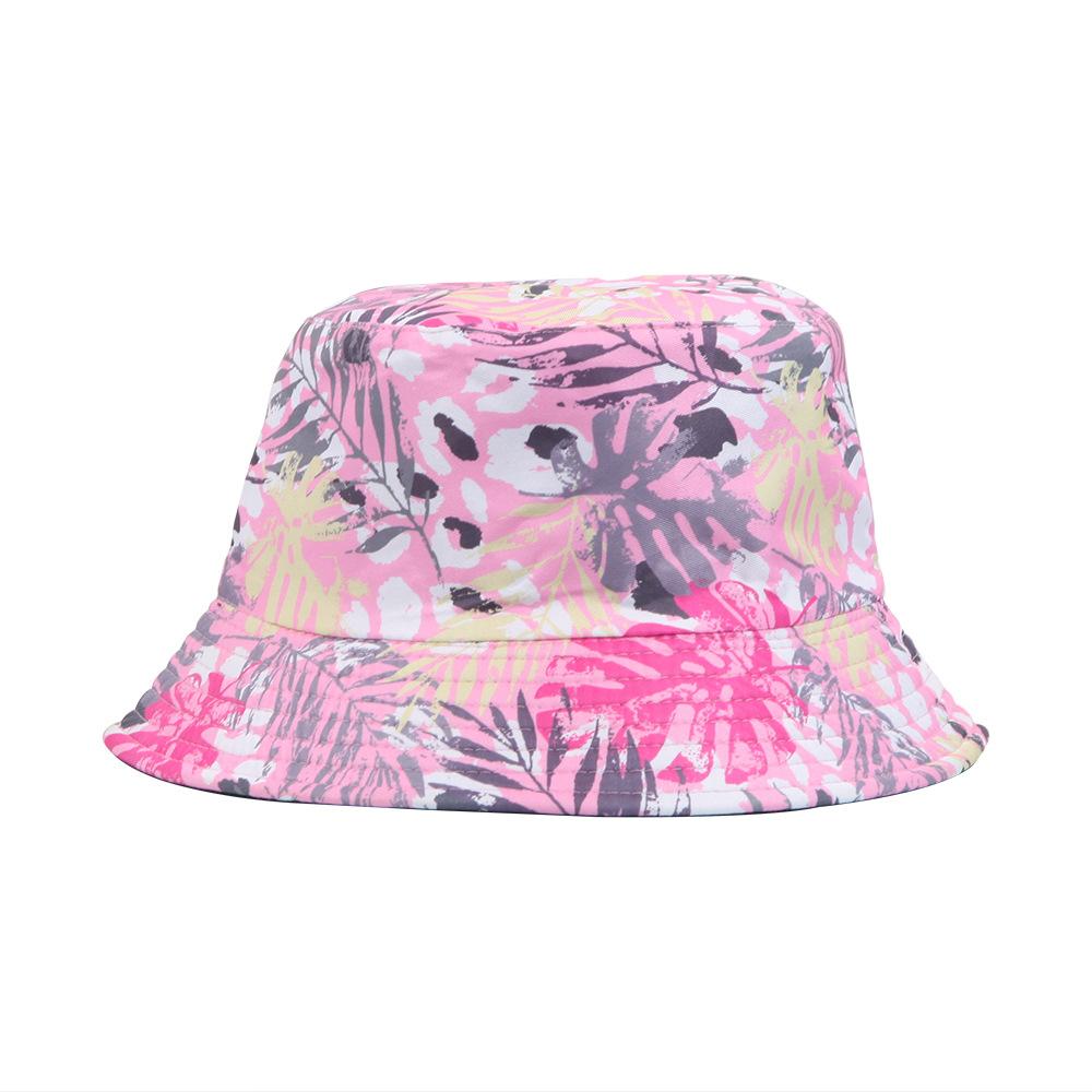 Hat Versatile Style Leaf Printing Womens Sunshade Hatscaps Fishermans