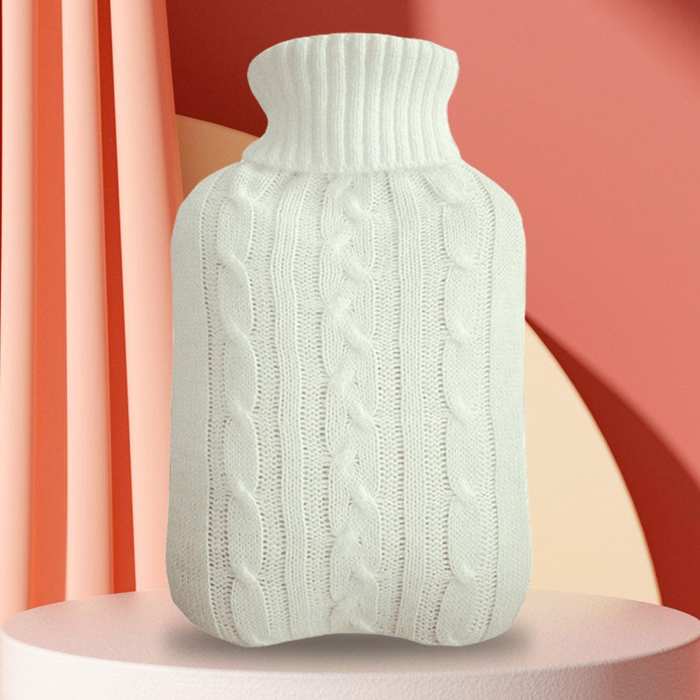 Hot Water Bottle Cover Rubber Hot Water Bag Leakproof Hand & Feet Warmer Bag Cover Long Lasting Soft for Hot & Cold Compress