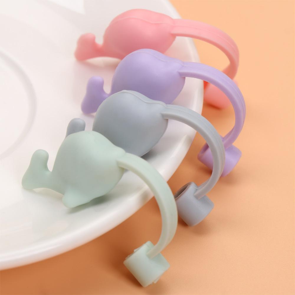 Dop de paie etanș cu desene animate, capac de băut, capac de praf din silicon, dop de paie, accesorii pentru ceașcă