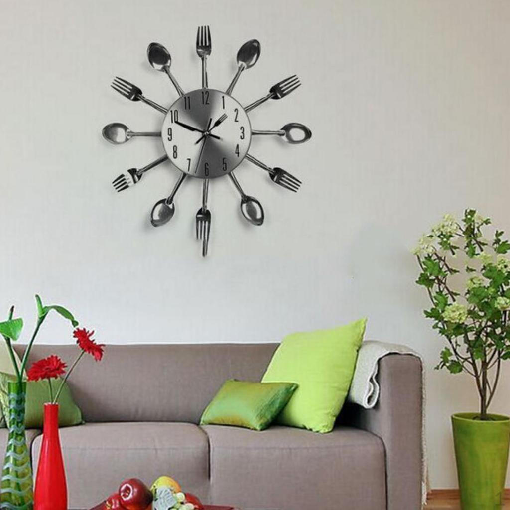 3 Wall Clock Creative Design Mirror Surface Home Sticker Clocks