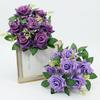 7-Head 3D Rose Bouquet with Rose Handle for Wedding and Home Decor