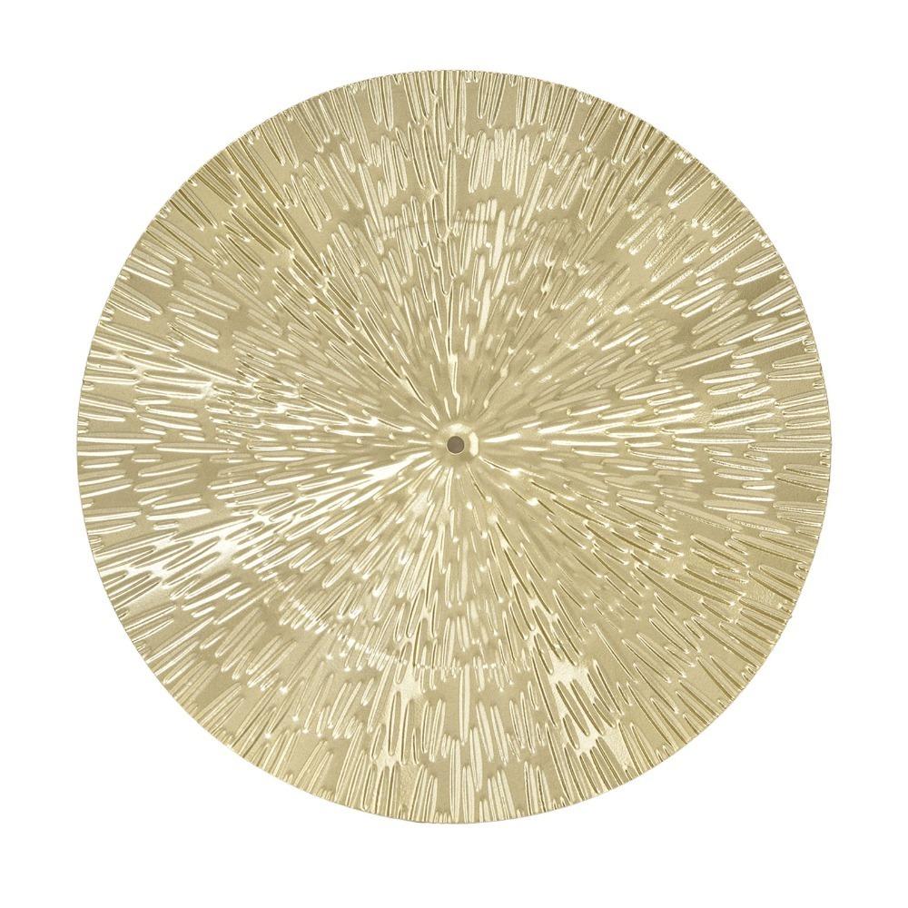 

Golden Metal Wall Hanging Iron Circular Wall Ornament Round Iron Wall Art Living Room Wall