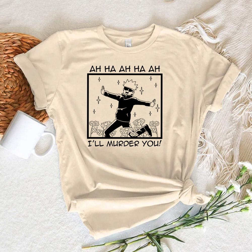 

Jujutsu Kaisen T Shirt Anime Cosplay Tees Women Men Grunge Aesthetic Short Sleeve Streetwear Harajuku T-shirt S