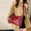 Korean Version Women'S Shoulder Bag Fashion Casual Large Capacity Tote Bag Autumn Winter Brown Crossbody Bag Black Handbag KTB