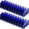 2Pcs Tool Box Organizer, 10 Slots Plier Organizer Rack with Nonslip Rubber Base, Extendable Plier Holder and Cutter Storage Shelves, Tool Trays for