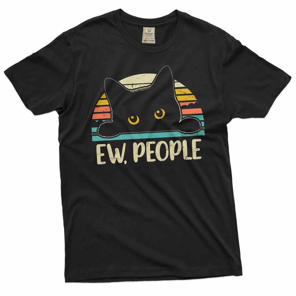 Funny Ew people T-shirt cat pet introvert non social person tee shirt cat person tee humor gifts