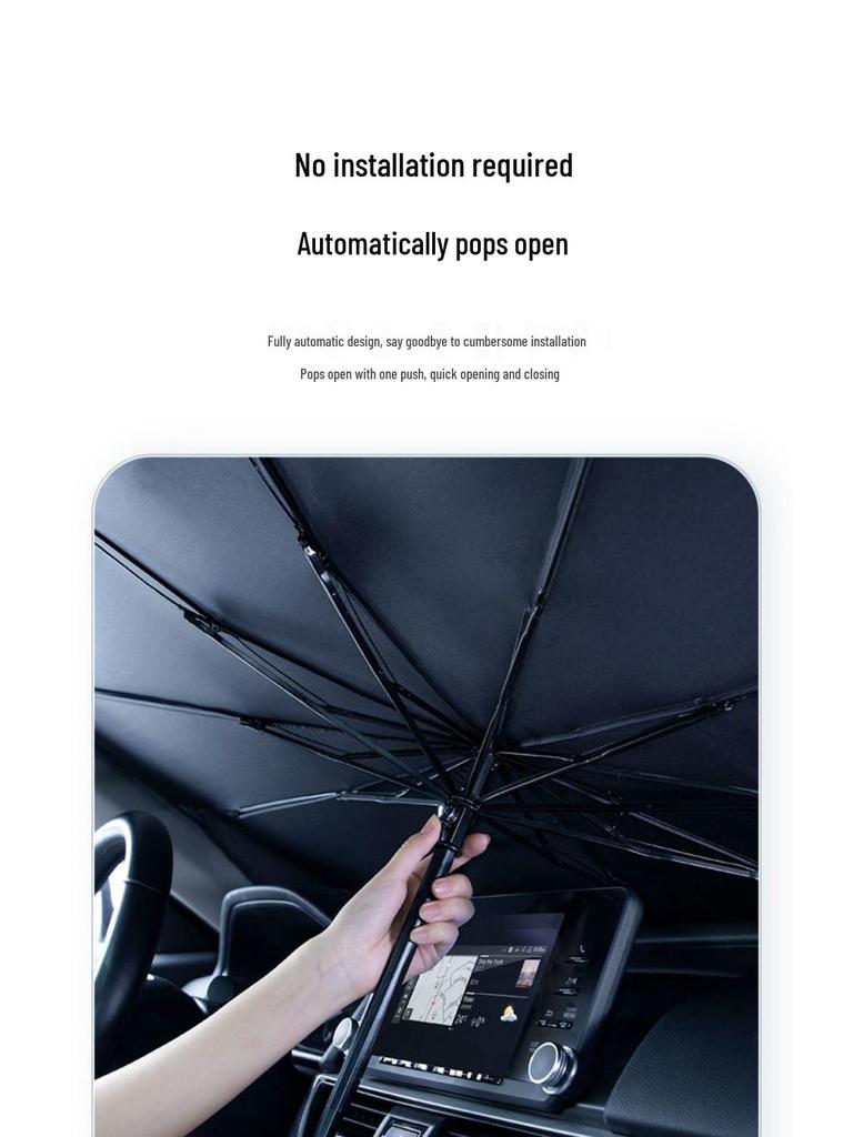 Car Sunshade Visor, Heat Insulation Curtain for Front Windshield Summer Protection.
