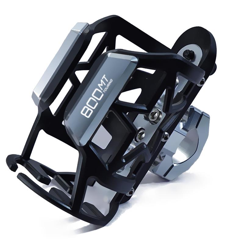 

For CFMOTO 800MT 800 MT 2025 2025 CF800 CF MT800 Motorcycle CNC Beverage Water Bottle Drink Cup Holder Bracket Accessories срібний
