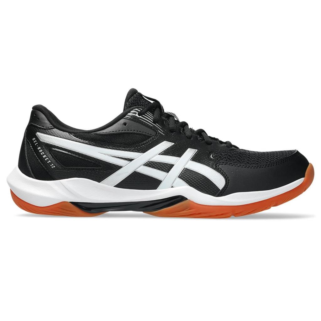 ASICS 12 Indoor Sports Unisex Size 001 2E GEL-ROCKET Shoes, 1073A080, Adult, (Black/White), 25.0 cm,